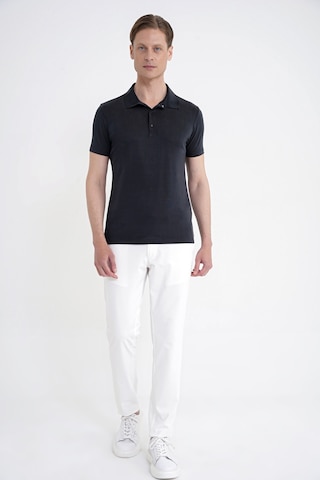 Efor Slim Fit Modal Kumaş Siyah Çıtçıtlı Polo Yaka Tişört Ts 923