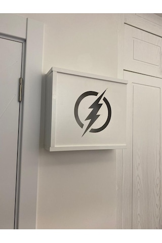 Elektrik Pano Gizleme Kutusu 35 X 40 Cm Şimşek Desenli