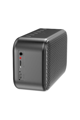 Kablosuz Hoparlör Dijital Saat Ve Alarm Özellikli, 6w Ses Çıkışı, Fm Radyo, Usb/tf/aux Girişli Siyah