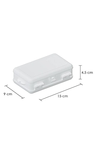 Maxi Home Çok Amaçlı Çift Bölmeli Mini Takı Ve Aksesuar Kutusu Organizer Siyah
