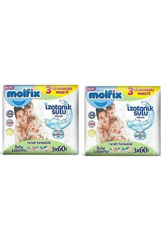 Molfix Molfıx Islak Mendil 2 Adet 3X60 Molfix Molfıx Islak Mendil 2 Adet 3X60
