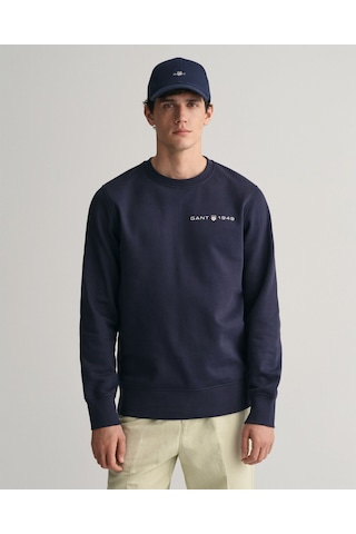 Gant Erkek Sweatshırt 2003243-433 2003243-433 Lacivert Lacivert
