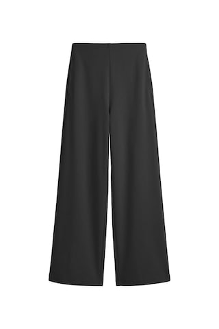 Cottonill Premium - Sway Collection Siyah Basic Yüksel Bel Modal Bol Paça Kadın Pantolon