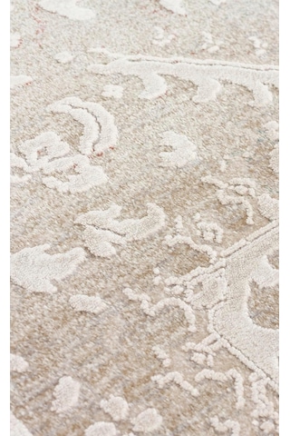 Eko Halı Babıl Bbl 02 Beige Yumuşak Dokulu Vintage Esintilere Sahip Over-dyed Sık Dokuma Salon Halısı