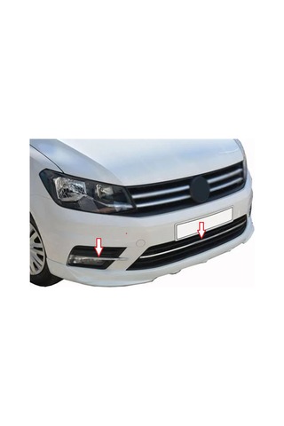 Vw Caddy Uyumlu Ön Tampon Çıtası Krom 3 Parça 2015 - 2020 Arası Modeller İçin