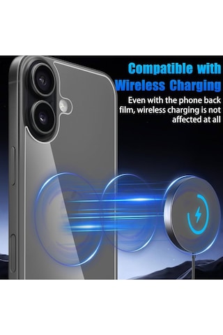 Apple Uyumlu iPhone 17 Arka Cam Koruma Magsafe Koruma Nano Cam Arka Kapak Koruması