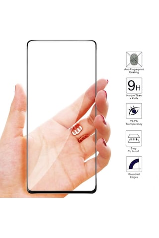 Samsung Galaxy Uyumlu A37 5d Glass Temperli Cam Ekran Koruyucu Siyah