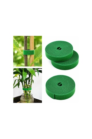 Mucit Home 5 Metre 1 Cm Bahçe Bitki Fide Bağlama Bandı Çırt Çırt Bant Kablo Düzenleyici Bant