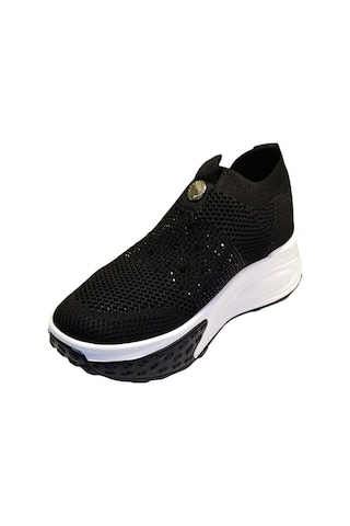 Guja 25y305-4 Kadın Taşlı Sneaker Ayakkabı Siyah Beyaz