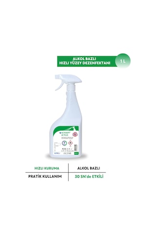 Actosept Af Plus Cihazlar İçin Alkol Bazlı Hızlı Yüzey Dezenfektanı- %70 Etanol 1 L