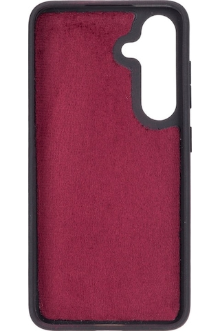 Samsung Galaxy S24 Plus Uyumlu Deri Arka Kapak Gül Kurusu