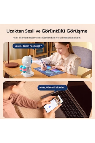 Robot Tasarımlı Akıllı Wifi Güvenlik Kamerası 1080p 2mp 360 Hareket Takipli Gece Görüşlü Ip Kamera