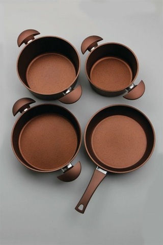 Porland Santino Bronz Tencere Takım 7 Parça