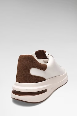 Guess Elba Deri Karışımlı Erkek Sneaker Ayakkabı Fmfealell12 Beyaz