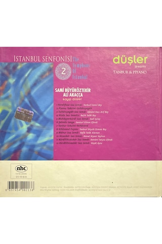 Müzik Cd'sidir Plak Değildir Cd Düşler Dreams Tambur-piano Cd