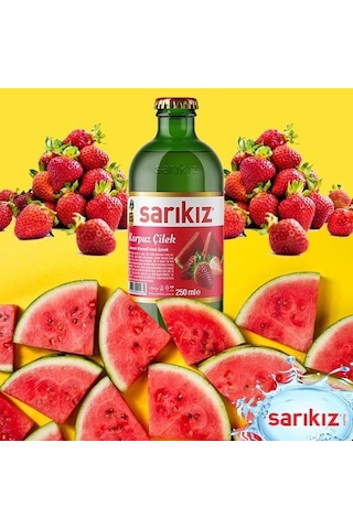 Sarıkız Karpuz & Çilek Aromalı Maden Suyu 24 x 200 ML