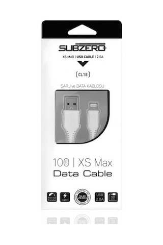 Subzero Cl18 Lightning Apple iPhone Uyumlu 2.0A 1 Metre Şarj Data Kablo