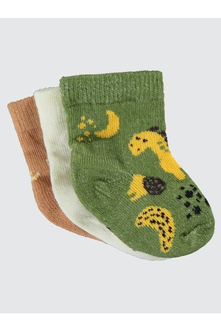 Civil Baby Bebek 3'lü Çorap Set 0-24 Ay Ekru Ekru