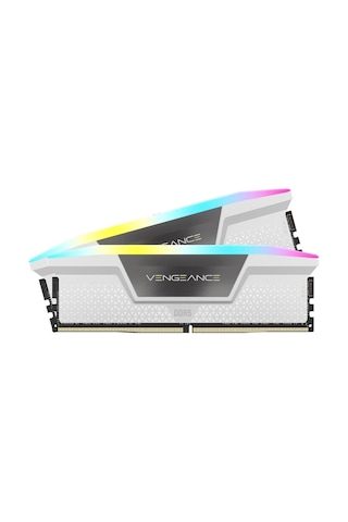 Corsaır Vengeance CMH32GX5M2E6000C36W 32 GB (2x16) DDR5 DRam 6000 MHz CL36 RGB Ram Beyaz