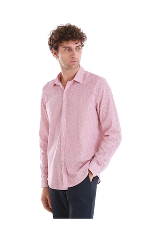 Hatemoğlu Bordo Comfort Fit Baskılı Slim Yaka Uzun Kollu Spor Gömlek 24d190000007 Bb Bordo