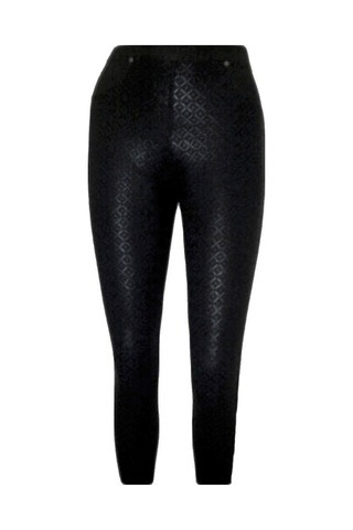 Besttrend Kadın Deri Baskılı Cepli Pantolon Tayt (160)