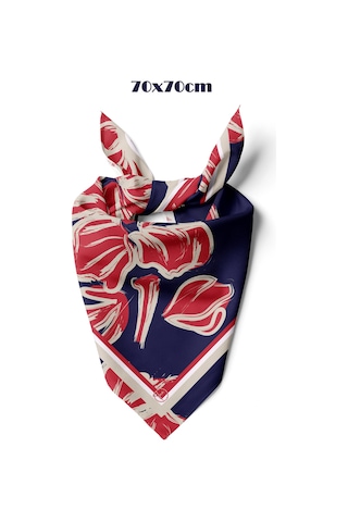 Modern Touch Desen 70 70cm Bandana/fular Çok Renkli