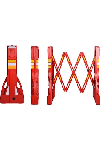 Akordiyon Bariyer Kırmızı 2300 X 110 Mm (534231306)