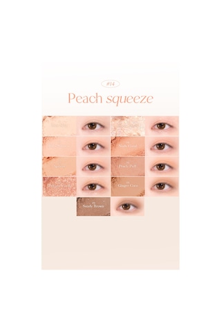 Dasique Mat Ve Işıltılı Renk Seçenekleri Sunan Far Paleti Shadow Palette 14 Peach Squeeze 14 Peach Squeeze