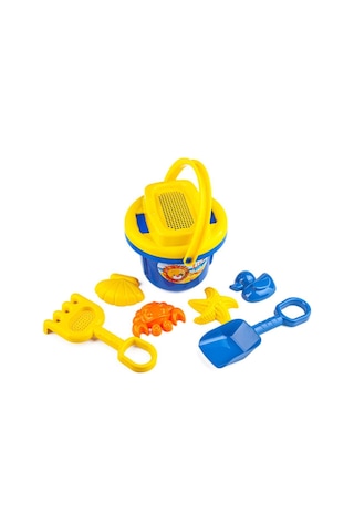 Erdem Toys Aslan Figürlü Kova Kürek Seti - Mavi