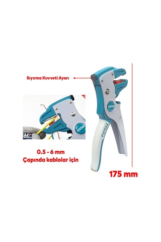 Profesyonel Kablo Sıyırma Pensesi 0.5-6 Mm Bilgisayarcı Network Elektrik Bağlantı Kablosu Soyma