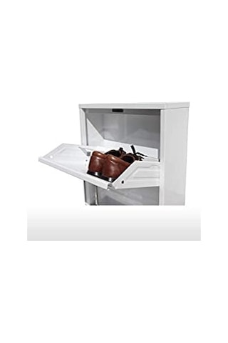 3Lü Metal Ayakkabılık Beyaz (455652407) Beyaz