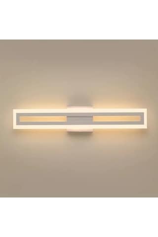 Fastbuy Beyaz 60.96 Cm 3000k Led Banyo Ayna Üstü Işıklık, Modern Vanity Aydınlatma Beyaz