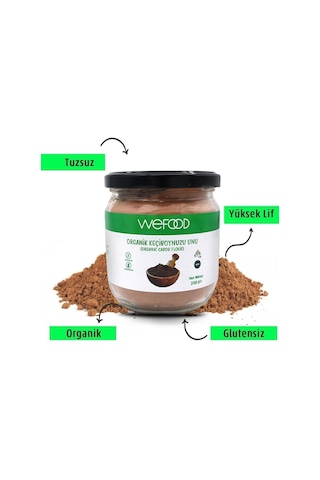 Wefood Organik Keçiboynuzu Unu 250 gr