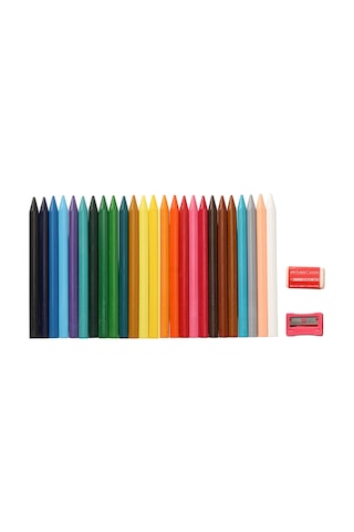 Mum Pastel Boya Erasable Crayons Karton Kutu Silinebilir Üçgen 11