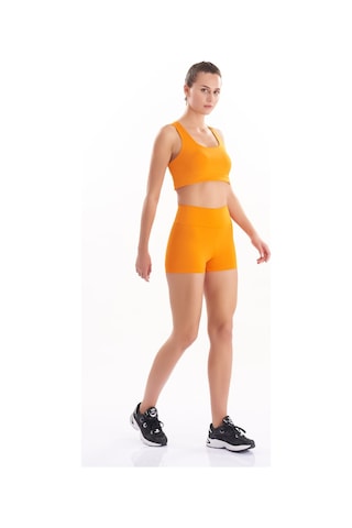 Josejuan Kadın Mini Spor Şort Tayt Yüksek Bel Sıkılaştırıcı 7400-turuncu Turuncu
