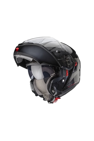 Caberg Levo X Carbon Güneş Vizörlü Çene Açılır Motorcu Kask Siyah