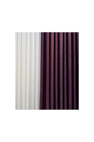 Ev Depo Home Taç Mor Düz Renk Pilesiz Soft Fon Perde Ekstraforlu Düz Dikim Tek Kanat Evdada14952mor004, Mor, 80 X 250 Çok Renkli