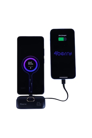 Dx269s 5000 Mah Powerbank 22.5w Type-c Hızlı Şarj Mini Taşınabilir Şarj Cihazı Kompakt & Güçlü Siyah