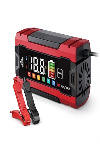 12v/8a Pulse Onarım Modlu Akü Şarj Cihazı Dijital Göstergeli Akıllı Akım Korumalı - Kış/yaz
