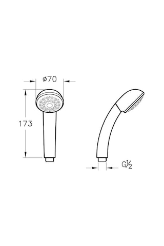 Maoyaya Nano 1f A45696 Krom El Duşu, Yüksek Kalite Ve Şık Tasarım Krom