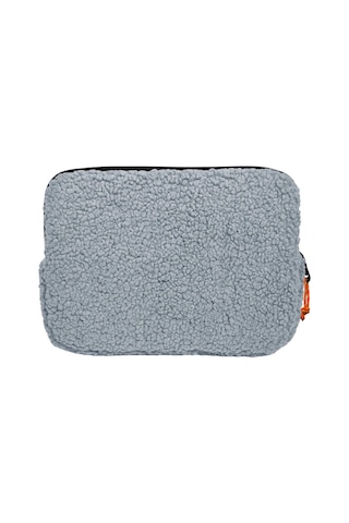 Jacbag Teddy Açık Gri/turuncu Peluş Erkek Çocuk Tablet Çantası Tablet Kılıfı