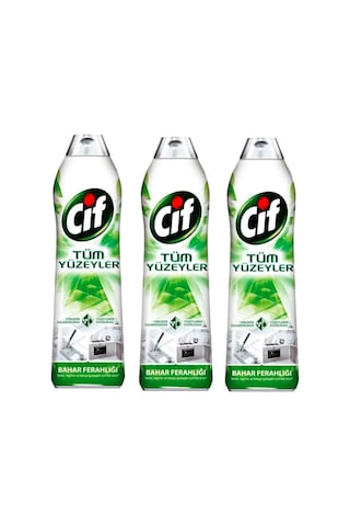 Cif Jel Tüm Yüzeyler Yüzey Temizleyici Bahar Ferahlığı 3 x 750 ML