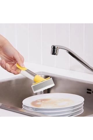 Ikea Videveckmal Deterjan Hazneli Bulaşık Süngeri Sarı 2'li