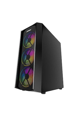 Everest Flat Mesh 4*12Cm Rainbow Fan Tempered Camlı Gaming Oyuncu