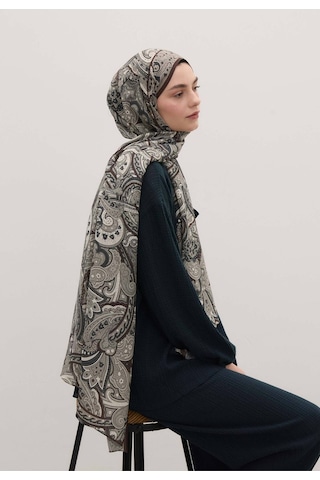 Freshscarfs Siara Desen Şal Kahve