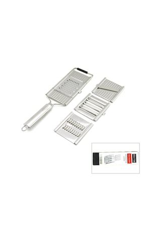 Enfa Enf-1010 Grater Lüx Metal Rende Seti 3in1 Soyacak Tak-çıkar Rende Dilimleme Başlıklı Diğer