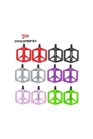 Promend Renkli Platform Pedal Mtb Freeride Dirt Jump Kaymaz Plastik Pedal Açık Mavi Renk