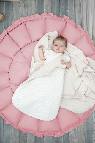 Mordesign Bebek Yatağı Ve Oyun Halısı, Babynest, Yenidoğan Oyun Halısı, Açılır/kapanır Yatak, Bloom Serisi 135 X 135 Pudra