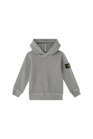 Stone Island Çocuklar Için Pamuklu Sweatshirt Gri