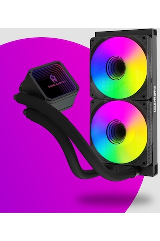 Game Master 2 Fanlı Argb 240mm Watercooler Siyah Sıvı Soğutma